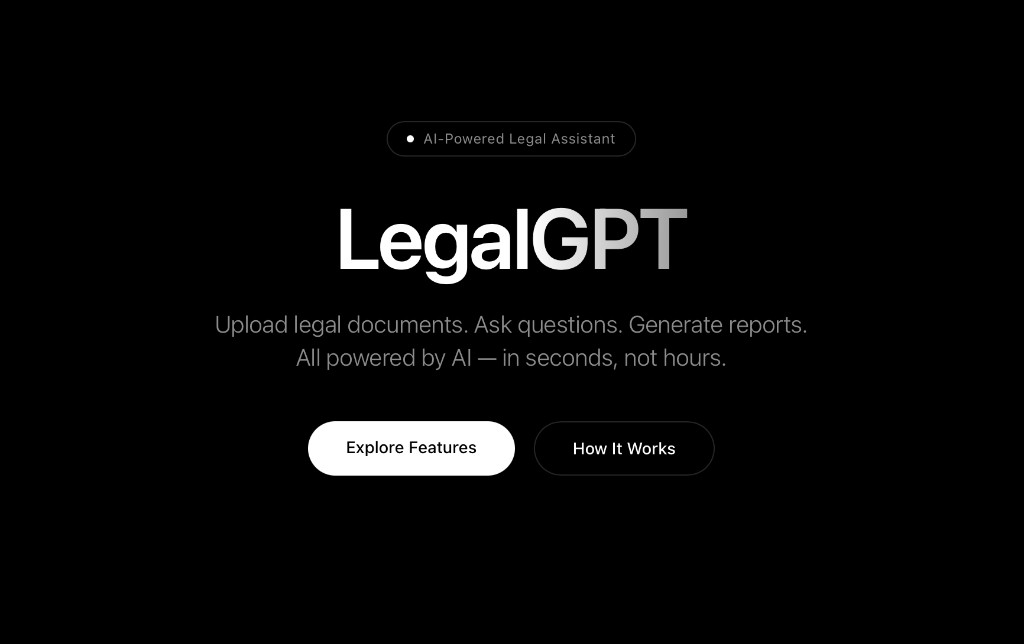 LegalGPT screenshot